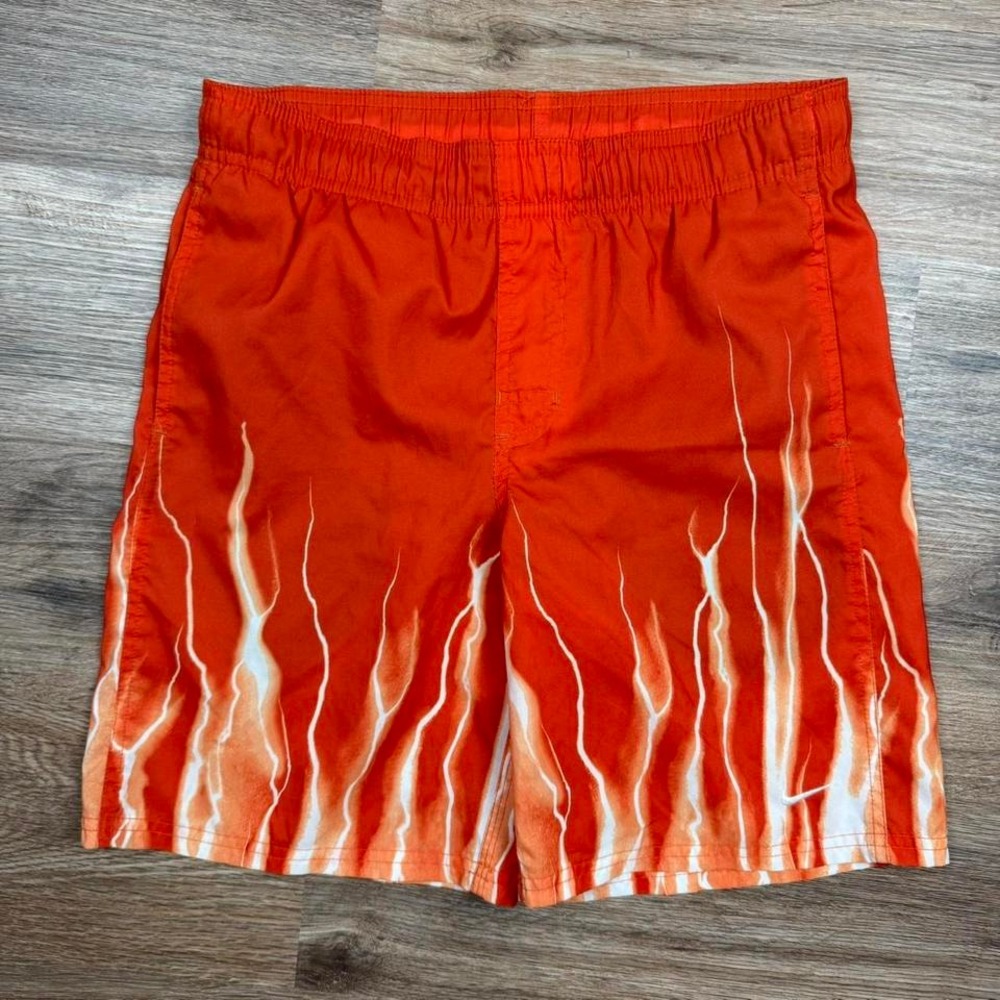 vintage 90s‎ orange flame silver tag swimsuit